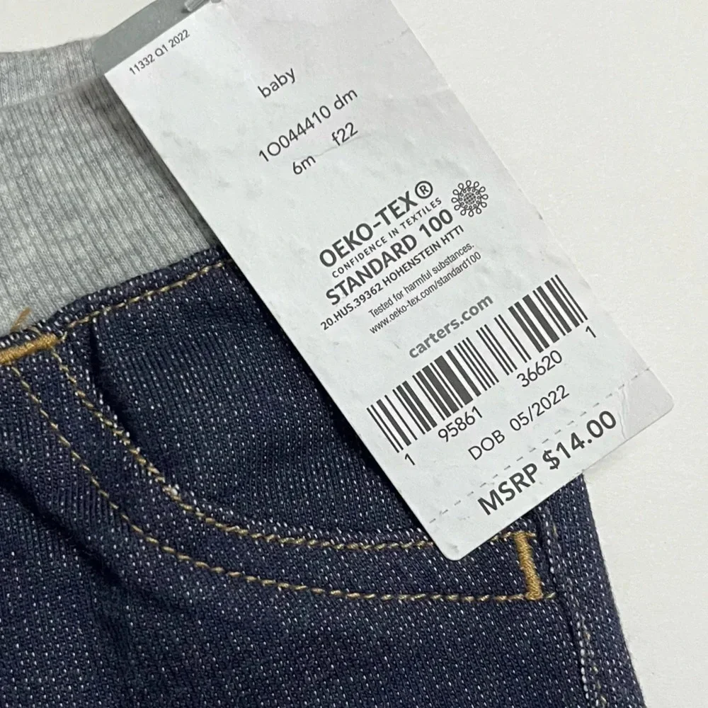 Carters • NWT Baby Pull-On Knit Denim Pants